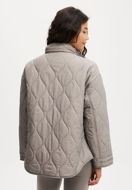 Cotton On - Warm Up Relaxed Lightweight Jacket - Allspice