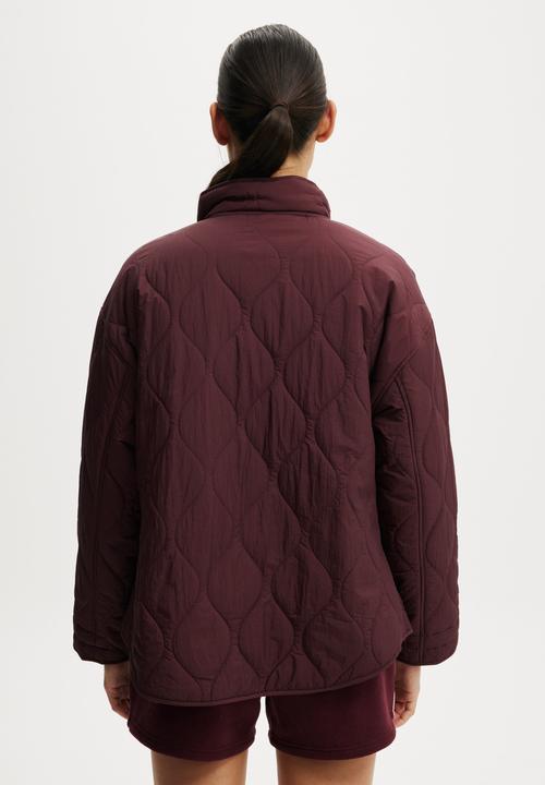 Cotton On - Warm Up Relaxed Lightweight Jacket - Dark Oak