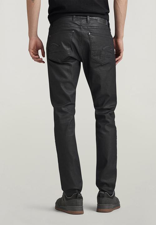 G-STAR - Revend Skinny Black pintt stretch denim - 3D dark aged