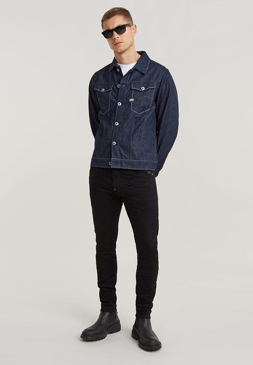 G-STAR - Revend skinny - Elto nero black f superstretch