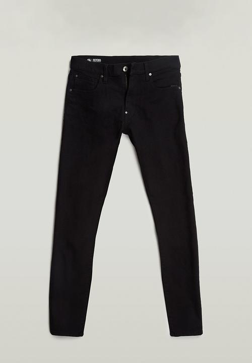 G-STAR - Revend skinny - Elto nero black f superstretch