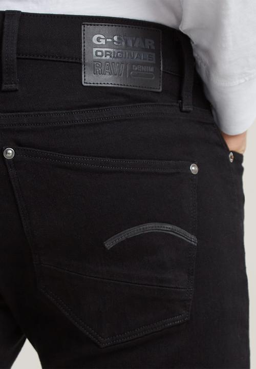 G-STAR - Revend skinny - Elto nero black f superstretch