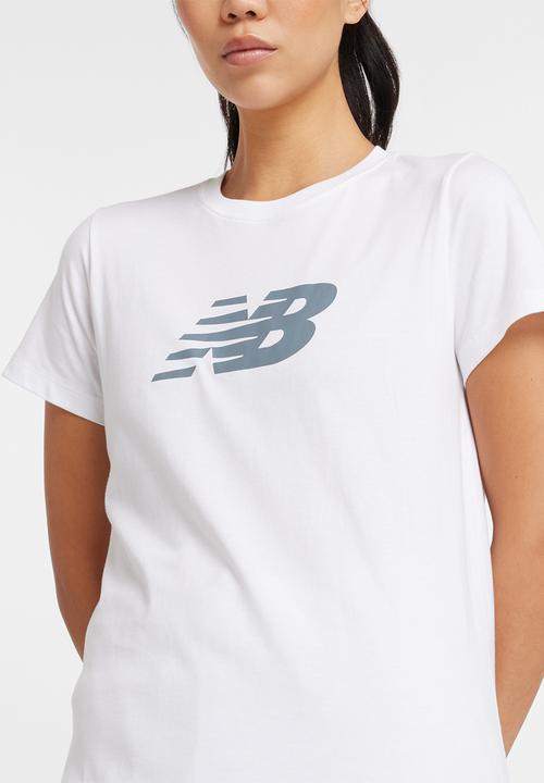 New Balance  - NB Sport Logo Tee-White