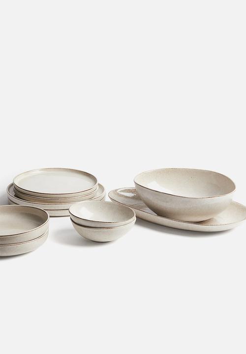 H&M - Large stoneware serving dish - beige