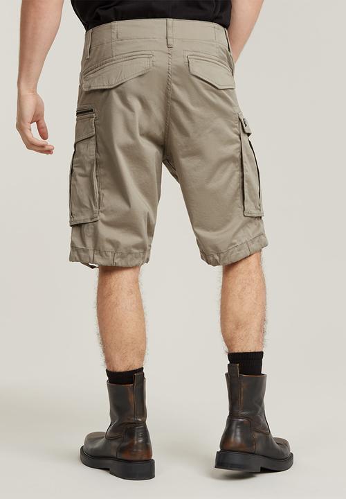 G-STAR - Rovic zip relaxed 1\2 Premium micro str twill short - dune