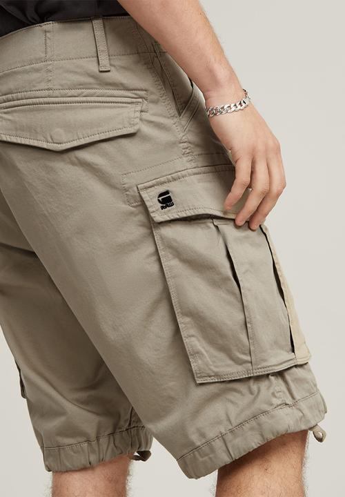 G-STAR - Rovic zip relaxed 1\2 Premium micro str twill short - dune