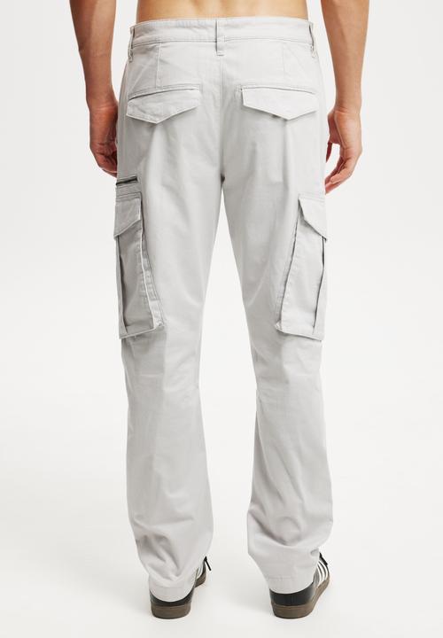 Cotton On - Slim Engineered Cargo Pant - Ice Grey