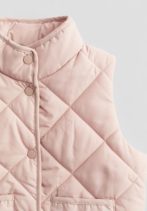 H&M - Quilted gilet - light pink