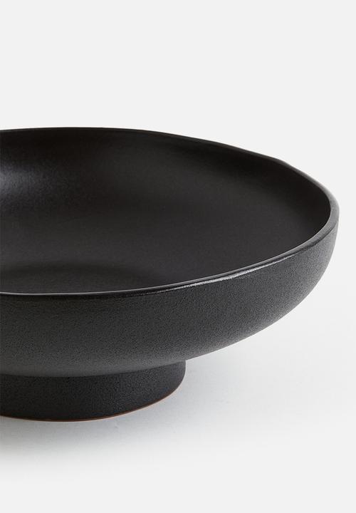 H&M - Large terracotta serving bowl - black