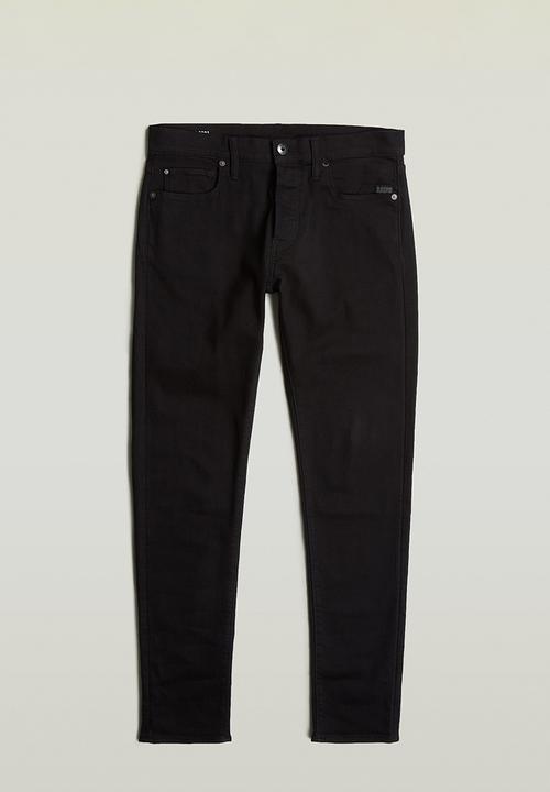 G-STAR - 3301 slim fit elto nero superstretch - pitch black