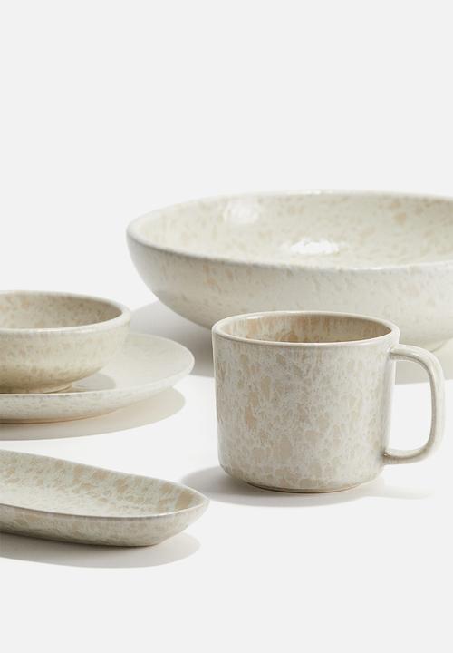 H&M - Reactive-glaze stoneware mug - light beige