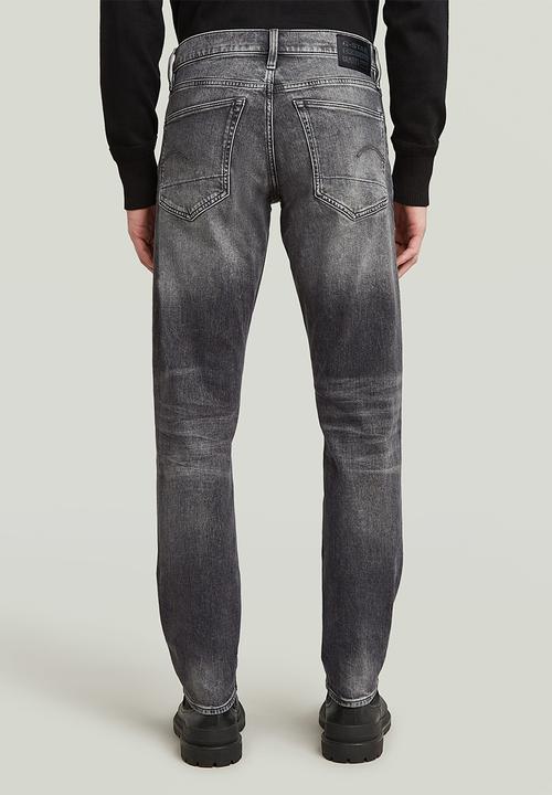 G-STAR - 3301 straight tapered - elto black stretch denim