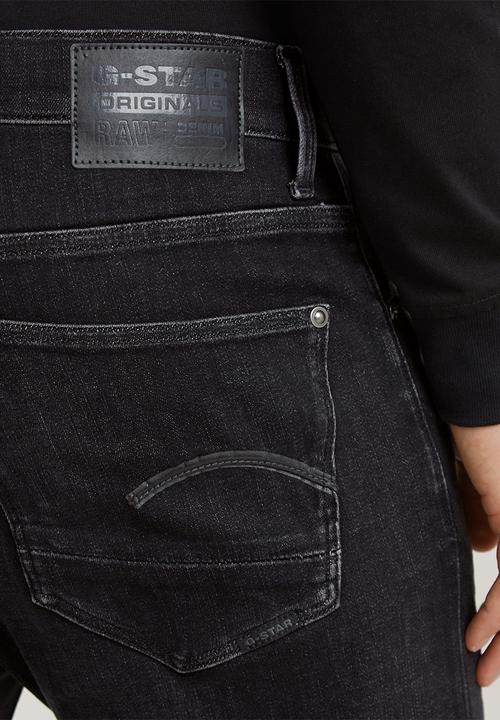 G-STAR - Revend Skinny Elto black superstretch - medium aged faded