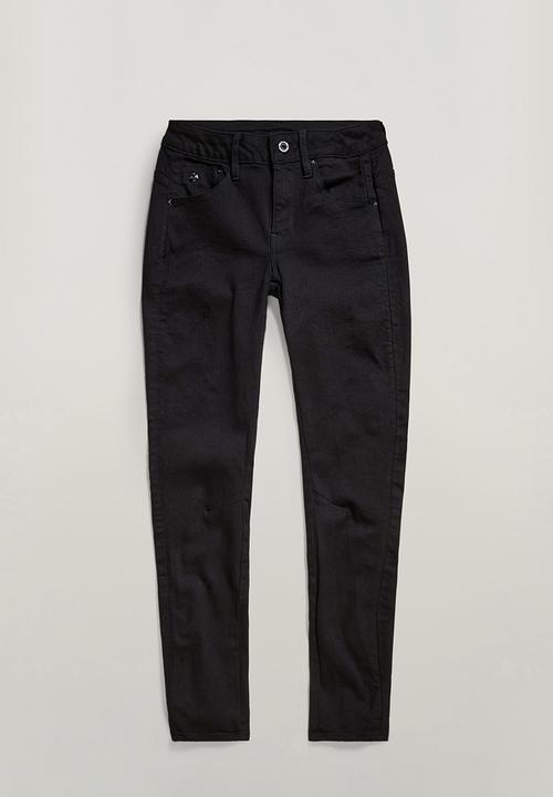 G-STAR - Arc 3D Mid Skinny Jeans Wmn - Pitch Black