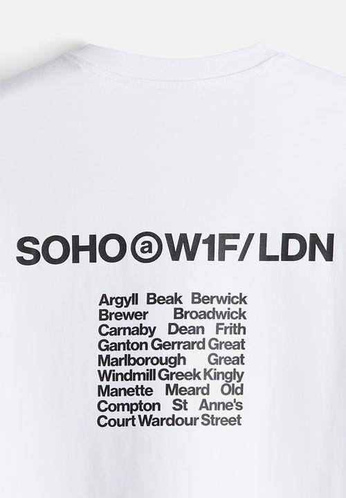 H&M - Loose fit printed T-shirt - white/soho