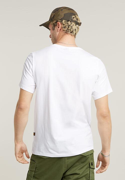 G-STAR - Slim base r t short sleeve - white
