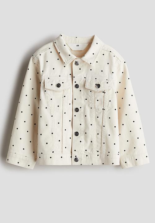 H&M - Patterned twill jacket - cream spotted