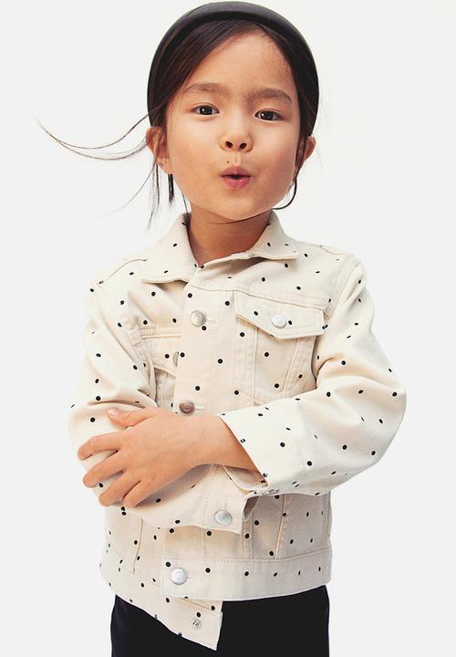 H&M - Patterned twill jacket - cream spotted