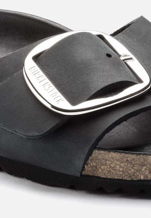 Birkenstock - Madrid big buckle oiled leather narrow - black
