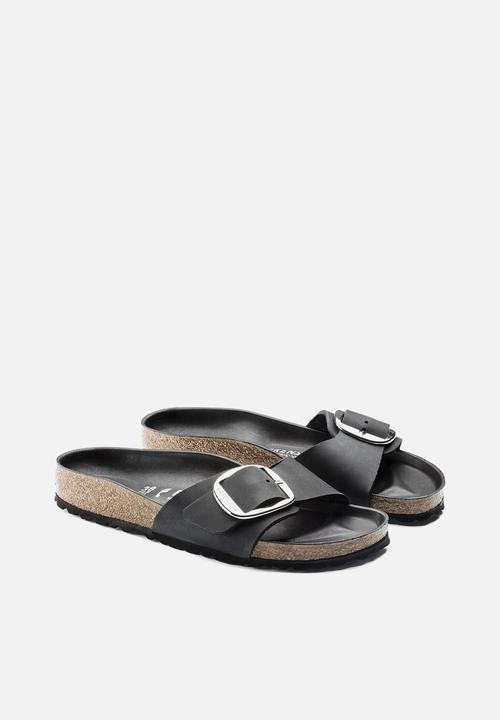 Birkenstock - Madrid big buckle oiled leather narrow - black