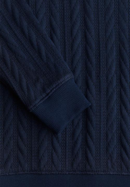 H&M - Cable-knit v-neck jumper - blue