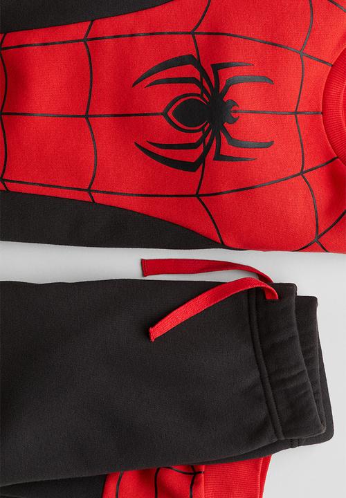 H&M - 2-piece printed set - red/spider-man