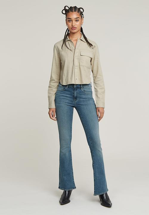 G-STAR - 3301 Flare Jeans Wmn - Faded Icy Blue 