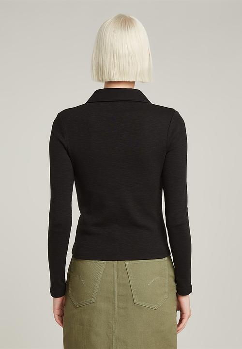 G-STAR - Polo slim l\s wmn - dk black 