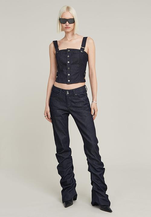 G-STAR - Bustier top detachable straps wmn - navy 
