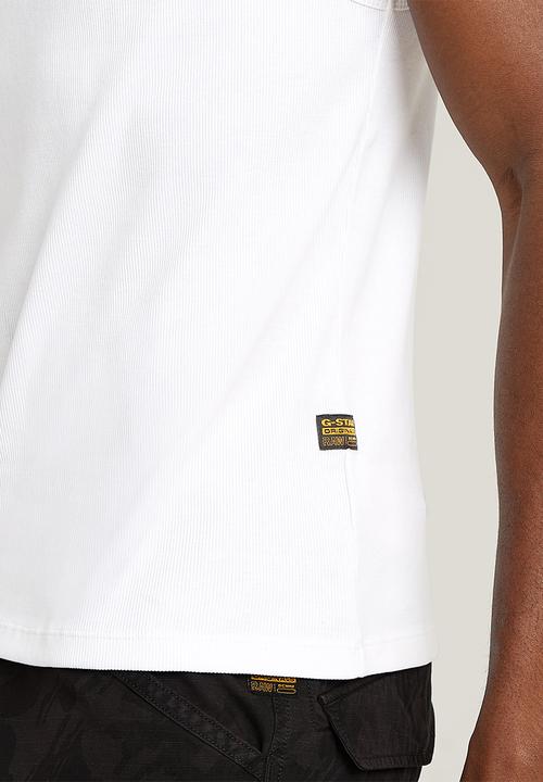G-STAR - Rib tank top - white