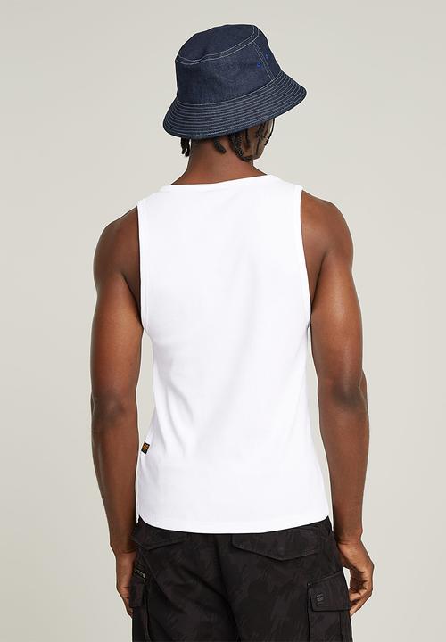 G-STAR - Rib tank top - white