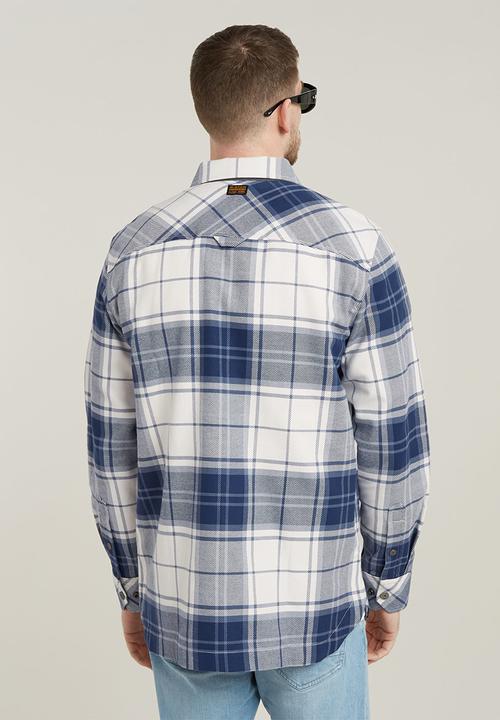 G-STAR - GPO Overshirt - milk luke check