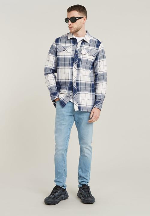 G-STAR - GPO Overshirt - milk luke check