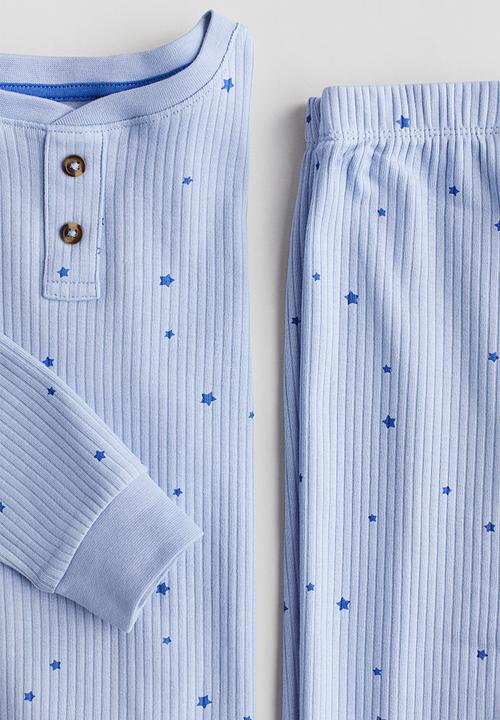 H&M - Patterned cotton pyjamas - blue