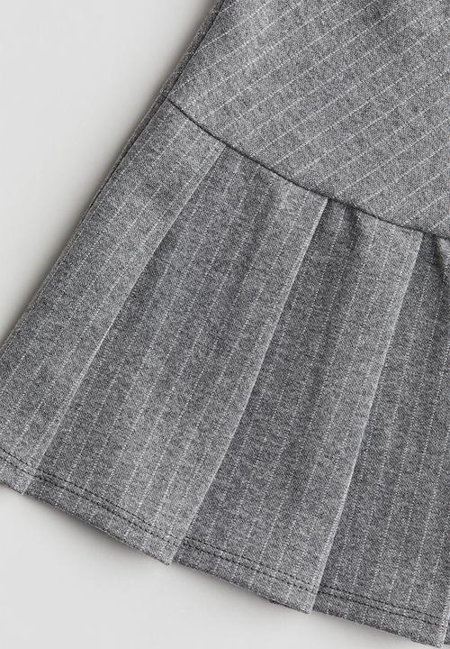 H&M - Pleated skirt - grey,multi