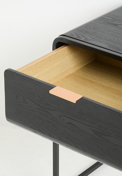 Sixth Floor - Chiara bedside table - black