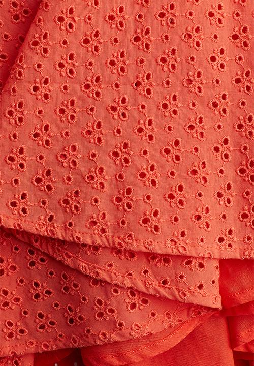 H&M - Broderie anglaise dress - orange