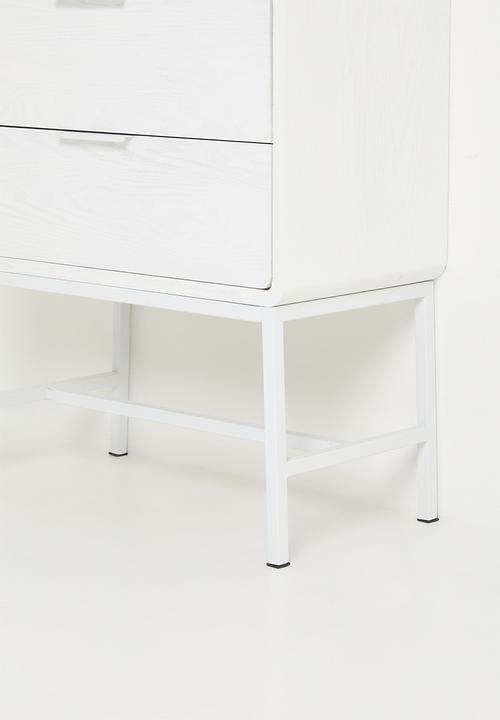 Sixth Floor - Gomez 4 drawer - white