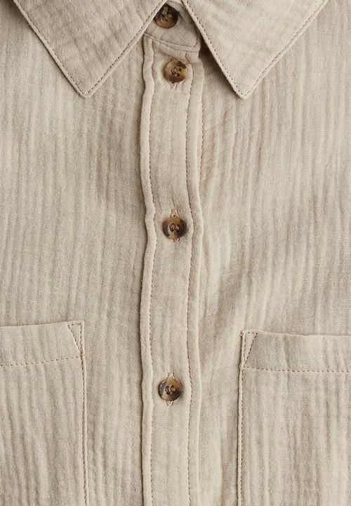 H&M - Cotton shirt - beige