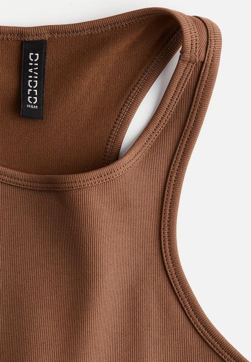 H&M - Ribbed vest top - brown