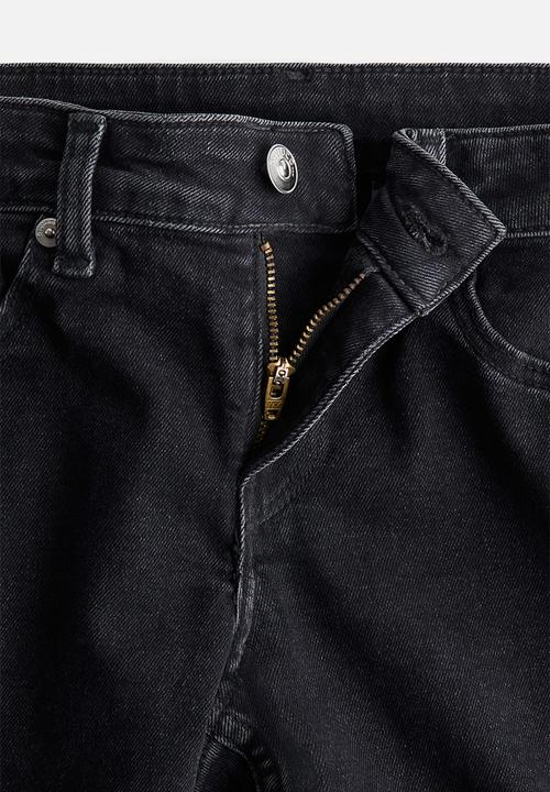 H&M - Flared low jeans - black & washed out