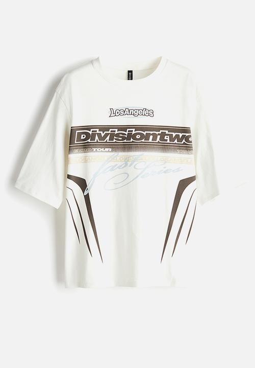 H&M - Oversized t-shirt - cream & division two