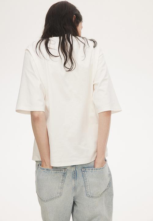 H&M - Oversized t-shirt - cream & division two