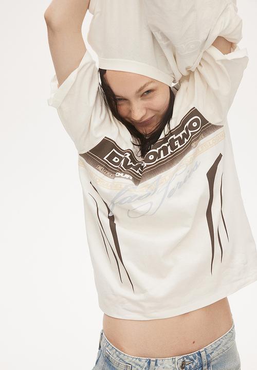 H&M - Oversized t-shirt - cream & division two