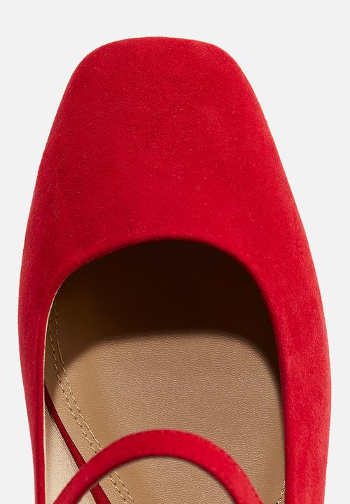 H&M - Mary jane ballet pumps - bright red