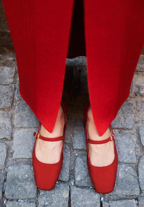 H&M - Mary jane ballet pumps - bright red