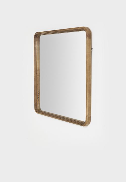 Sixth Floor - Wood Mirror Square - Walnut
