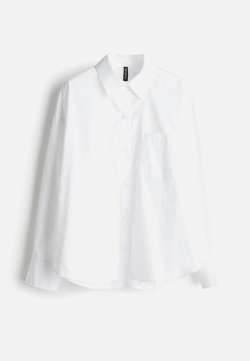 H&M - Oversized cotton shirt - white
