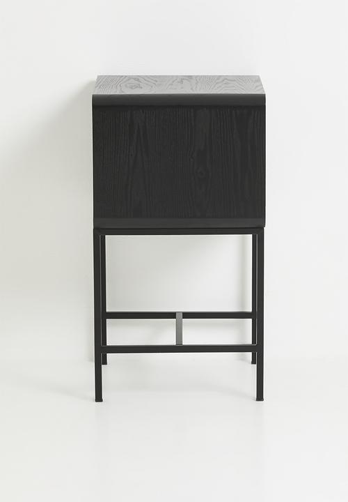 Sixth Floor - Gomez bedside table-black