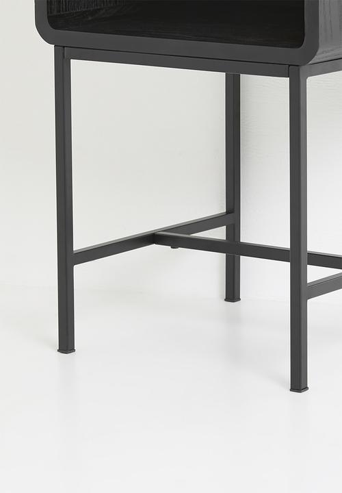 Sixth Floor - Gomez bedside table-black